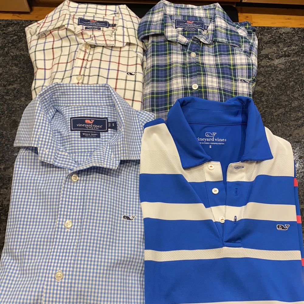 Set of 4 Men’s Vineyard Vines shirts size small